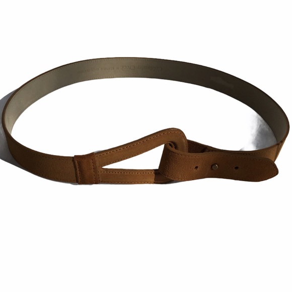 2 for $25 Caramel Tan Leather Belt Medium Coldwater Creek - Picture 1 of 10